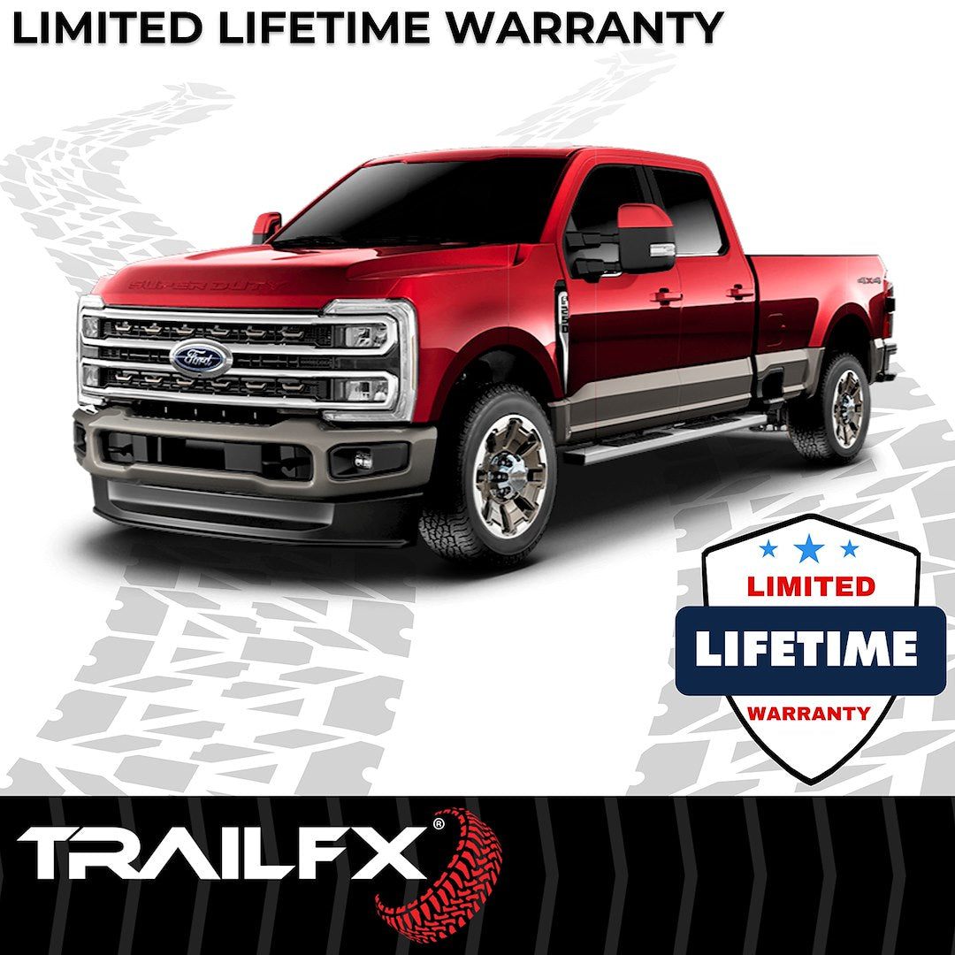 Product of TrailFX A4003S TFX 4" Trapezoid Side Steps Nerf Bar With Surface Steps 