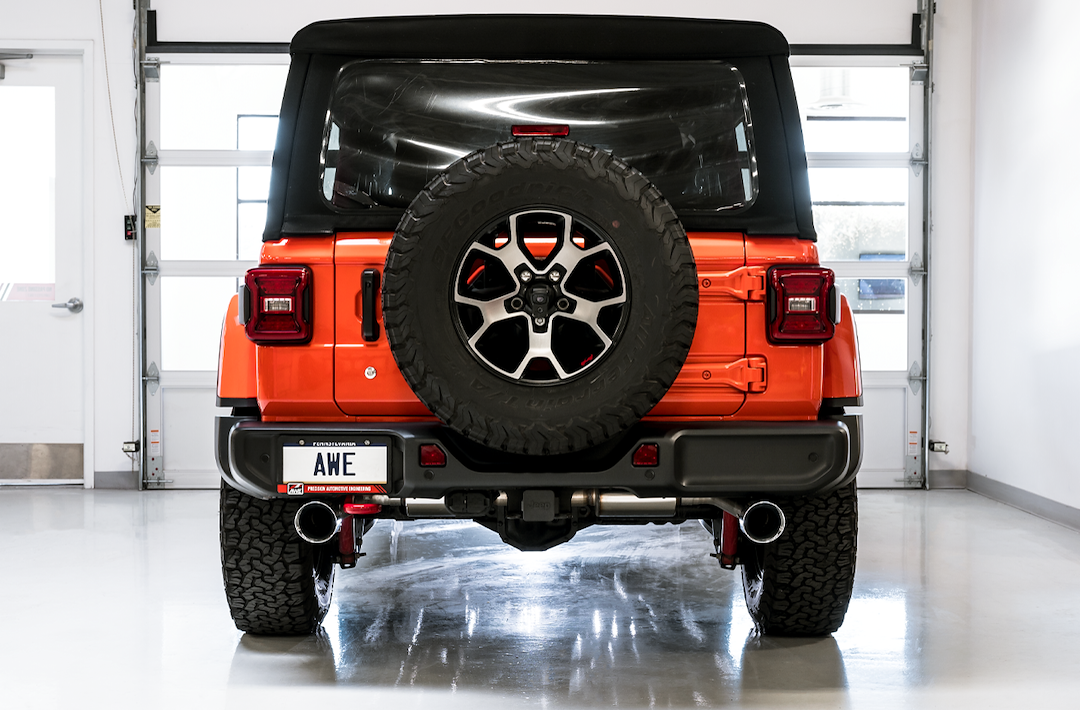 Product of AWE Tuning 3015-32001 Tread Edition Axle-Back System Dual Exhaust System Kit 
