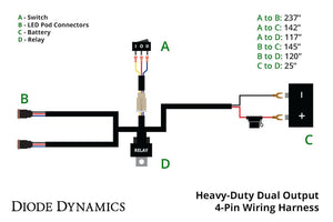 Product of Diode Dynamics Dd4093 Light Bar Wiring Harness