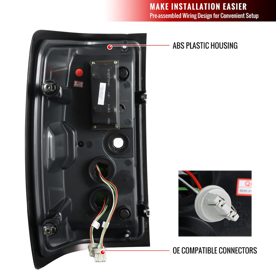 Product of Spec-D Tuning LT-SIV14BBLED-TM Tail Light Assembly 
