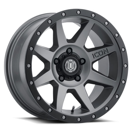 Product of Icon Vehicle Dynamics 17x8.5 Titanium Wheel - Not Applicable Bolt Pattern 
