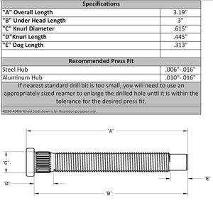 Moroso Performance 46180 Wheel Stud||46180_1.Jpg||86||m2846180||860072