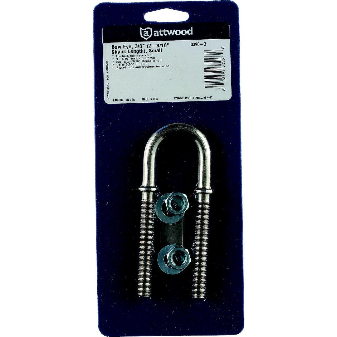 Attwood Marine 3396-3 Universal Joint U-Bolt Kit||3396-3_A.Jpeg||86||a7j33963||974543