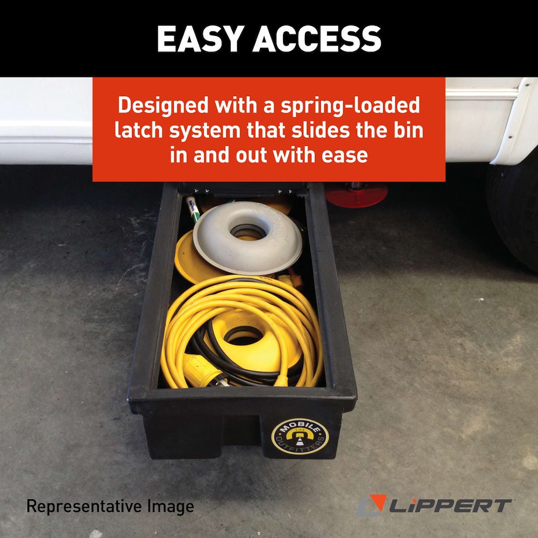 Product of Lippert Components 236558 Under Chassis Storage System