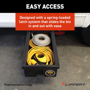 Product of Lippert Components 236558 Under Chassis Storage System