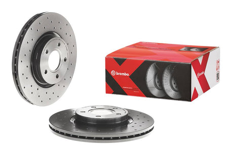 Product of Brembo 0994681XC02 Xtra Vented Cross Drilled 1 Piece Brake Rotor 