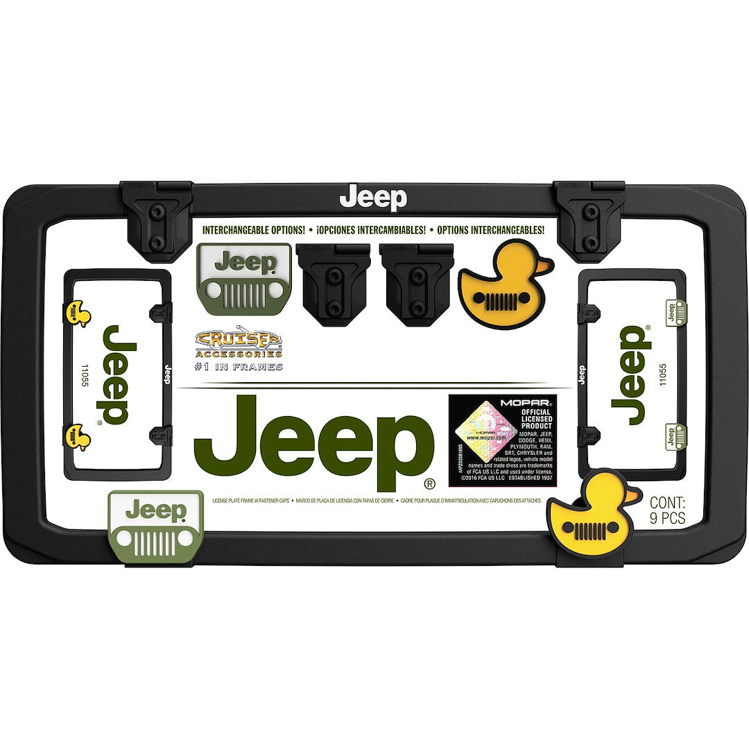 Cruiser 11055 License Plate Frame||11055_P01-Jeep-Inpack.Jpg||86||c3411055||1488672