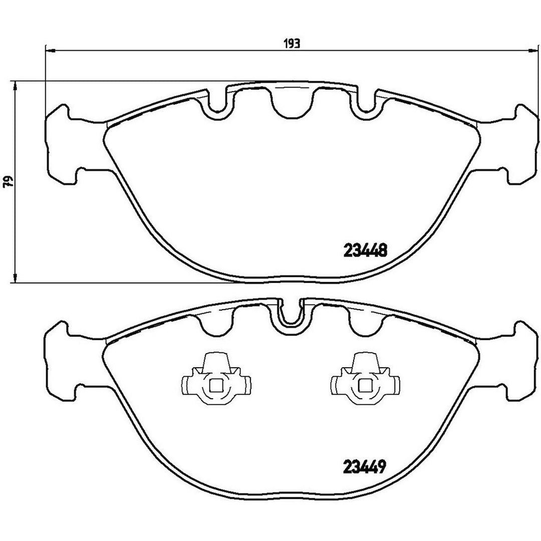Product of Brembo P06028 Brake Pad - Set Of 4 