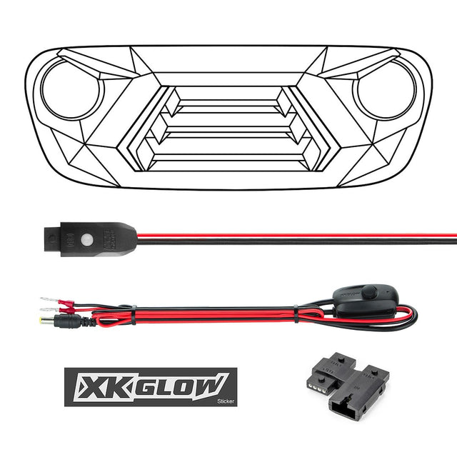 Xk Glow Xk-Grill-Jk1 Daytime Running Light - Led||||85||xkggrilljk1||1926448