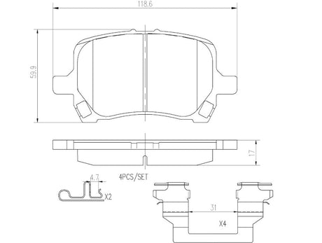 Brembo P10014n Brake Pad||p10014n_2.Jpg||86||brmp10014n||2091642