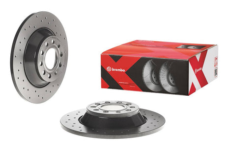 Product of Brembo 0888432XC02 Xtra Solid Cross Drilled 1 Piece Brake Rotor 