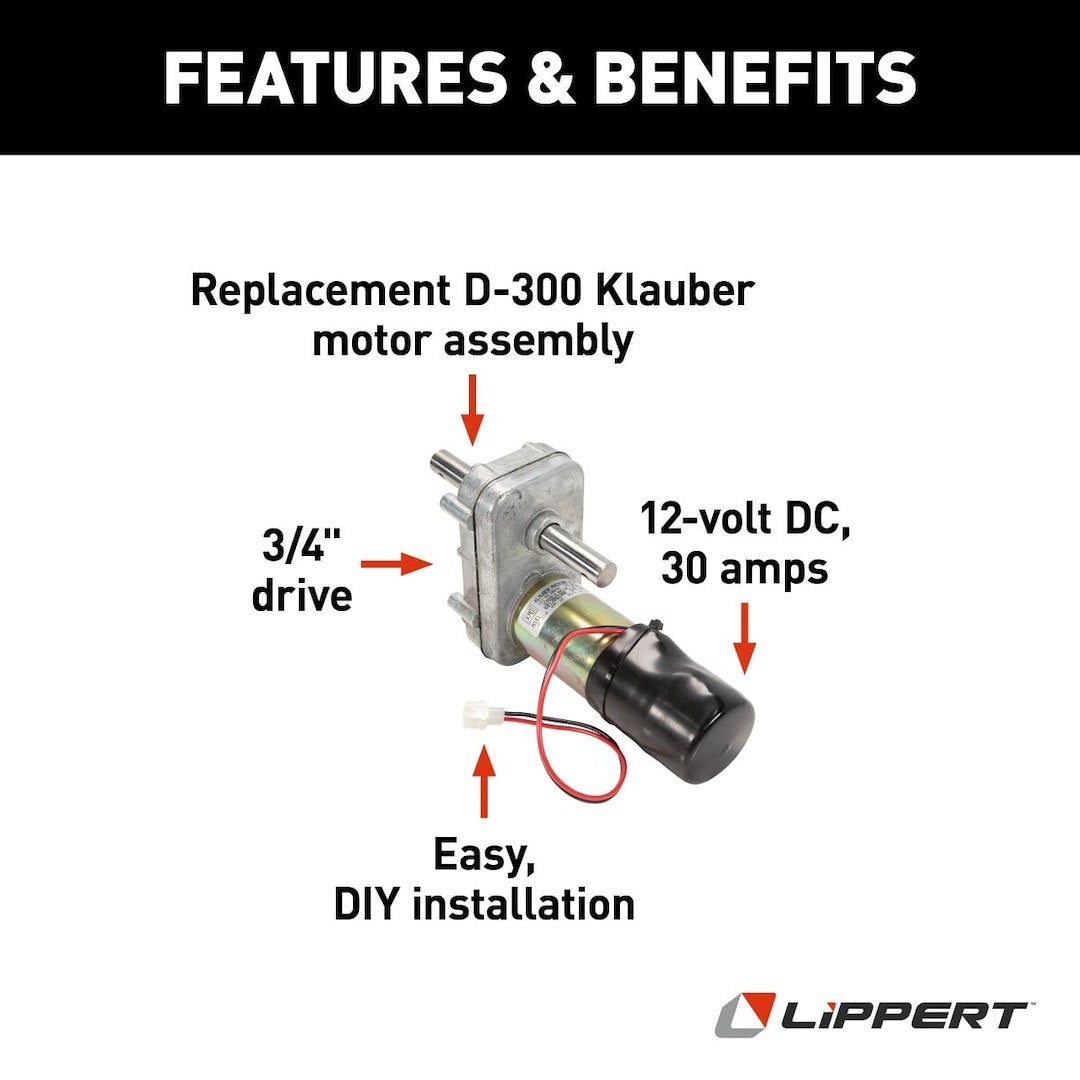 Product of Lippert Components 138449 Lippert 3 X 3 Through Frame Slide Outs Slide Out Motor 