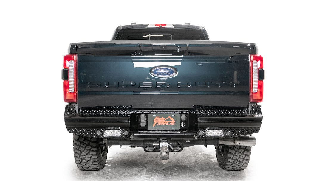 Product of Fab Fours FS23-T5950-1 Black Steel Steel Gloss Powder Coated Bumper 