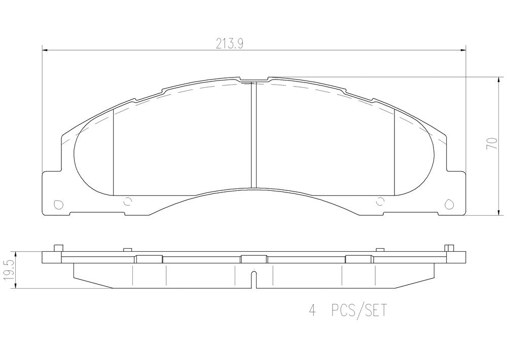 Product of Brembo P24182N Brake Pad - Set Of 4 
