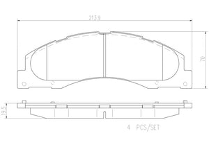 Product of Brembo P24182N Brake Pad - Set Of 4 