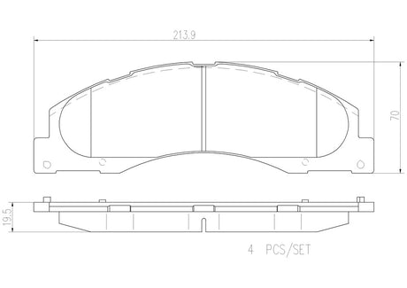 Product of Brembo P24182N Brake Pad - Set Of 4 