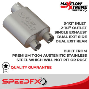 Product of SpeedFX 50102 MaxFlow Xtreme Cat Back System Single Exhaust System Kit 