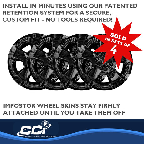 Product of Coast To Coast IWCIMP451BLK Black Set Of 4 