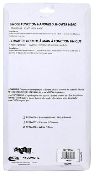 Phoenix Products Pf276038 Shower Head||pf276038_2.Jpg||87||v46pf276038||1609626