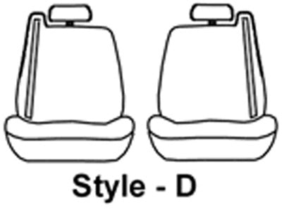 Product of Covercraft SS2354PCCH SeatSaver® Charcoal Black Polycotton Seat Cover 