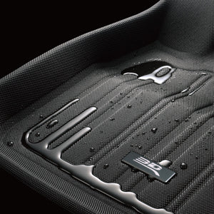 Product of 3D Mats ELITECT Series E1TL02701809 Black Thermoplastic Rubber Of Carbon Fiber Texture Floor Liner 