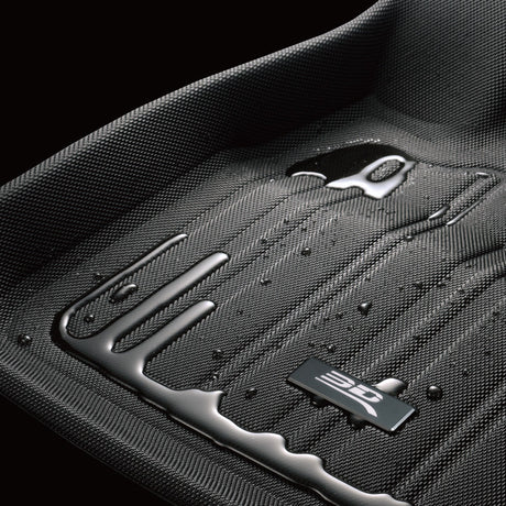 Product of 3D Mats ELITECT Series E1TL02701809 Black Thermoplastic Rubber Of Carbon Fiber Texture Floor Liner 