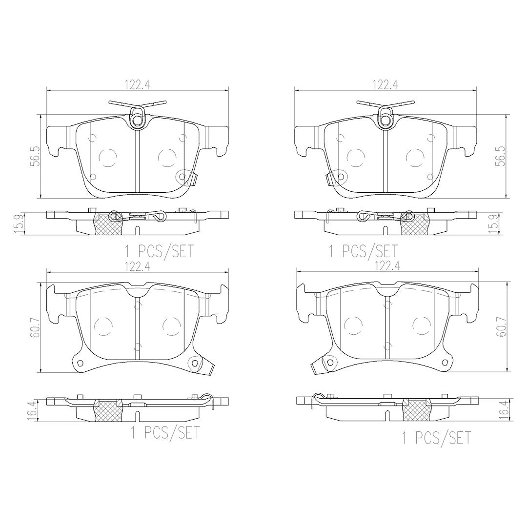 Brembo P11043n Brake Pad||p11043n_Drw.Jpg||85||brmp11043n||1752686