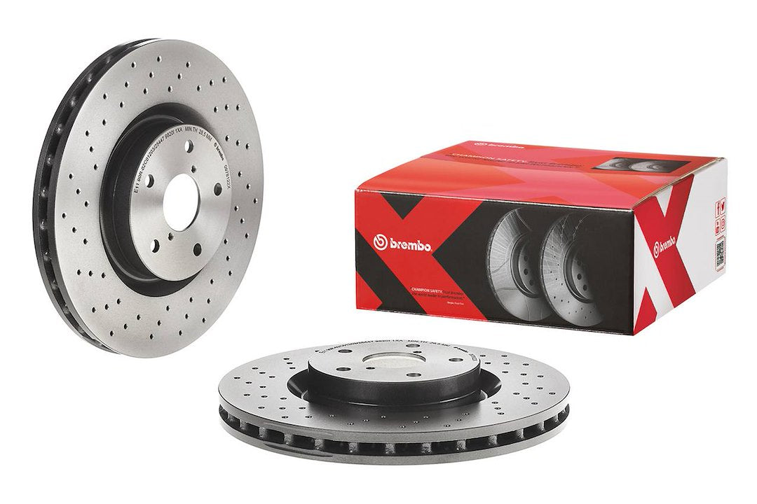Product of Brembo 0978122XC02 Xtra Vented Cross Drilled 1 Piece Brake Rotor 