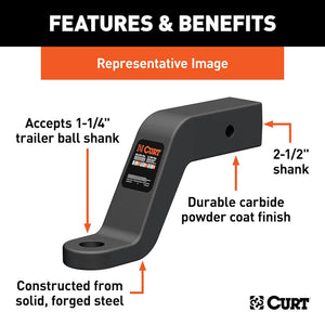 Curt 45460 Trailer Hitch Ball Mount||45460_3008x1990_Fa.Jpg||87||c9345460||888534