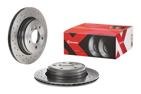 Product of Brembo 0994251XC02 Xtra Vented Cross Drilled 1 Piece Brake Rotor 