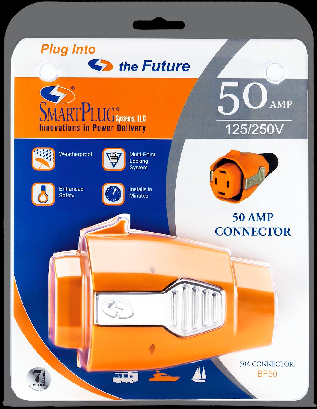 Smartplug Systems Bf50 Power Cord Plug End||bf50 - 50amp Connector.Jpg||85||s5pbf50||1722104