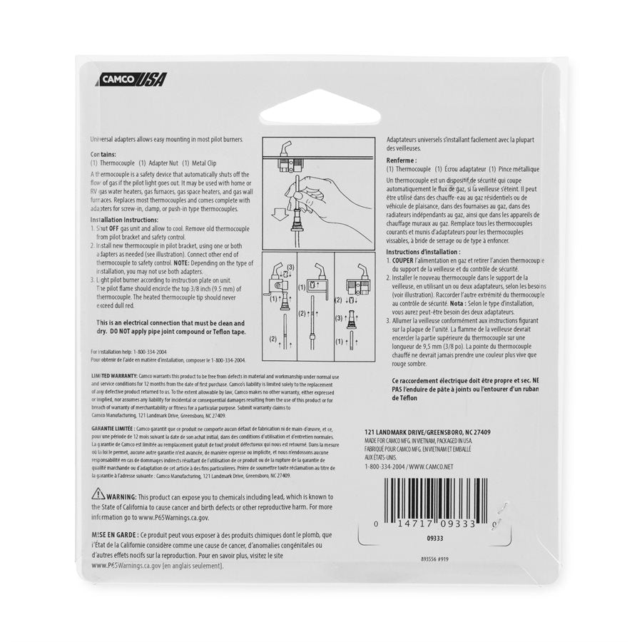 Product of Camco 09333 Thermocouple