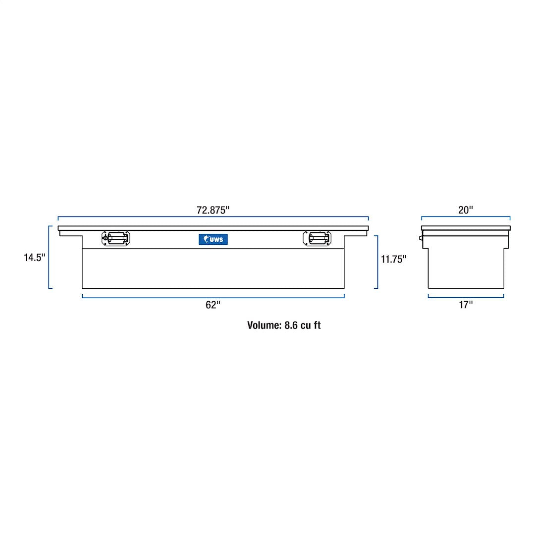 Product of UWS TBS-72-LP-PH Low Profile Toolbox 