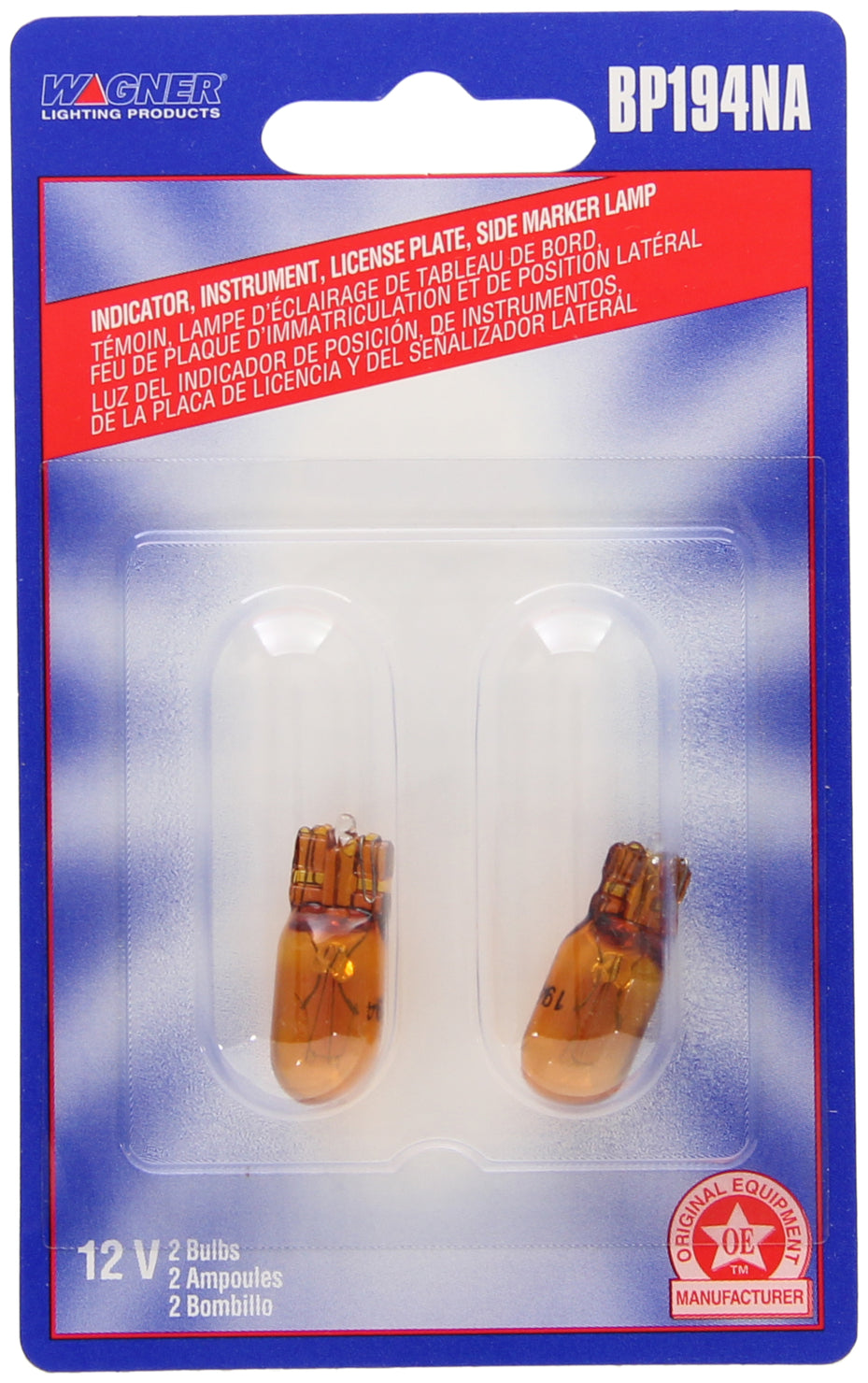 Wagner Lighting Bp194na Side Marker Light Bulb||bp194na_P02_Pkg.Jpg||94||w31bp194na||1198371