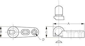 Sea Dog 324300-1 Boat Windshield Mount Fastener||324300-1_1.Jpg||86||sdg3243001||963544