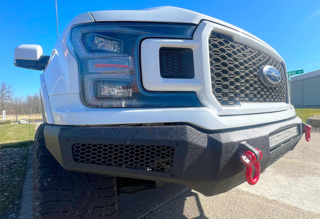 Product of Fishbone Offroad FB22390 Pelican Steel Textured Powder Coated Bumper 