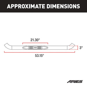 Product of Aries 204048 Nerf Bar With Surface Steps 