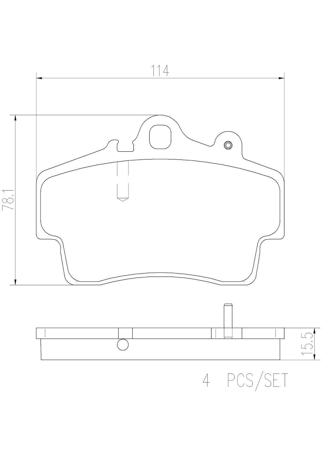 Product of Brembo P65007N Brake Pad - Set Of 4 