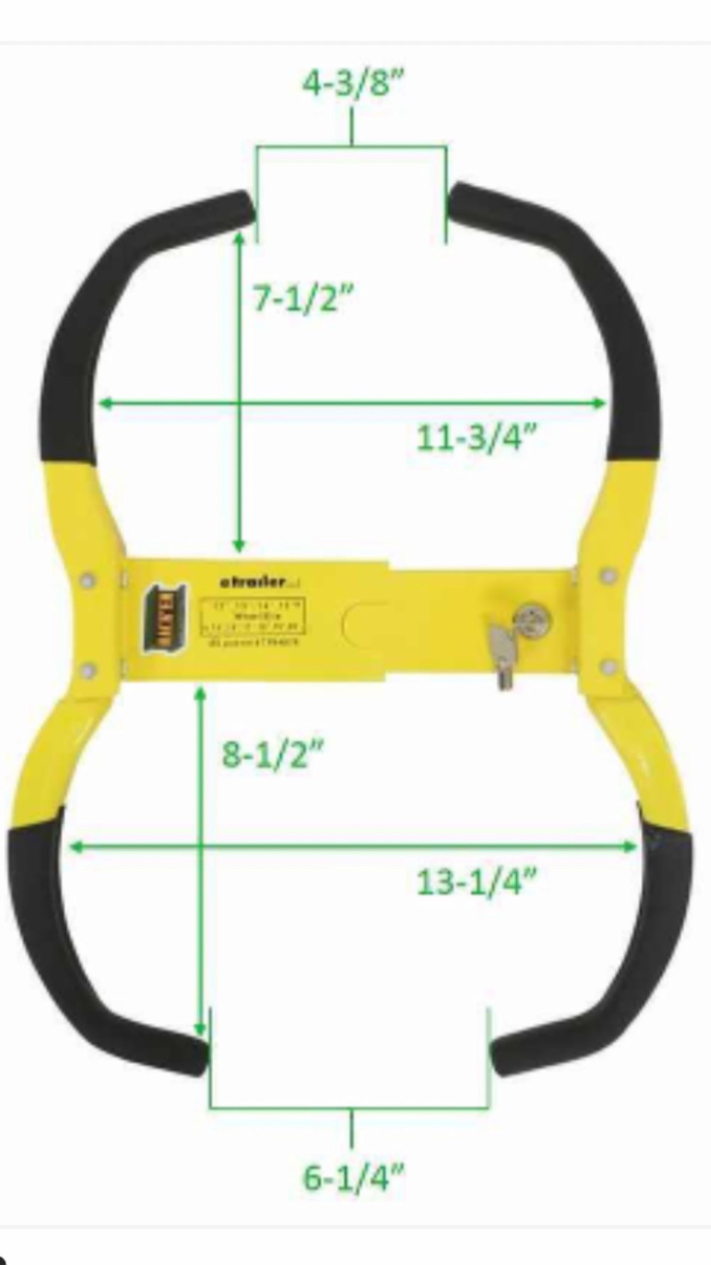 Product of Rack-Em Ra-25 Trailer Wheel Locking Boot