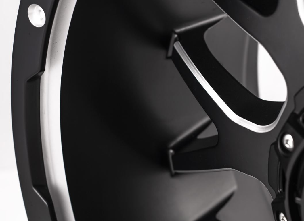 Product of Grid Wheels 20x9 Black With Natural Accents Wheel - 5x5.00 Bolt Pattern 