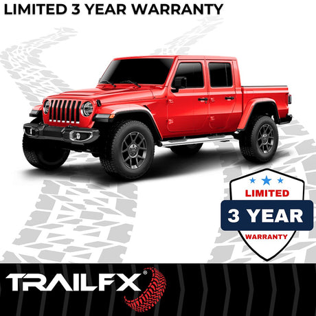 Product of TrailFX A7099S TFX 5" Oval Straight Side Bars Nerf Bar With Surface Steps 