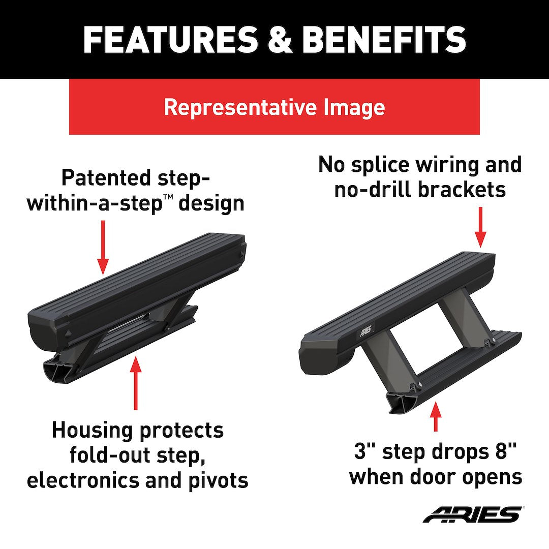 Product of ARIES ActionTrac Running Boards Component (3025179)