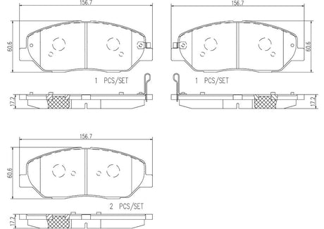 Brembo P30072n Brake Pad||p30072n_R.Jpg||86||brmp30072n||2091709
