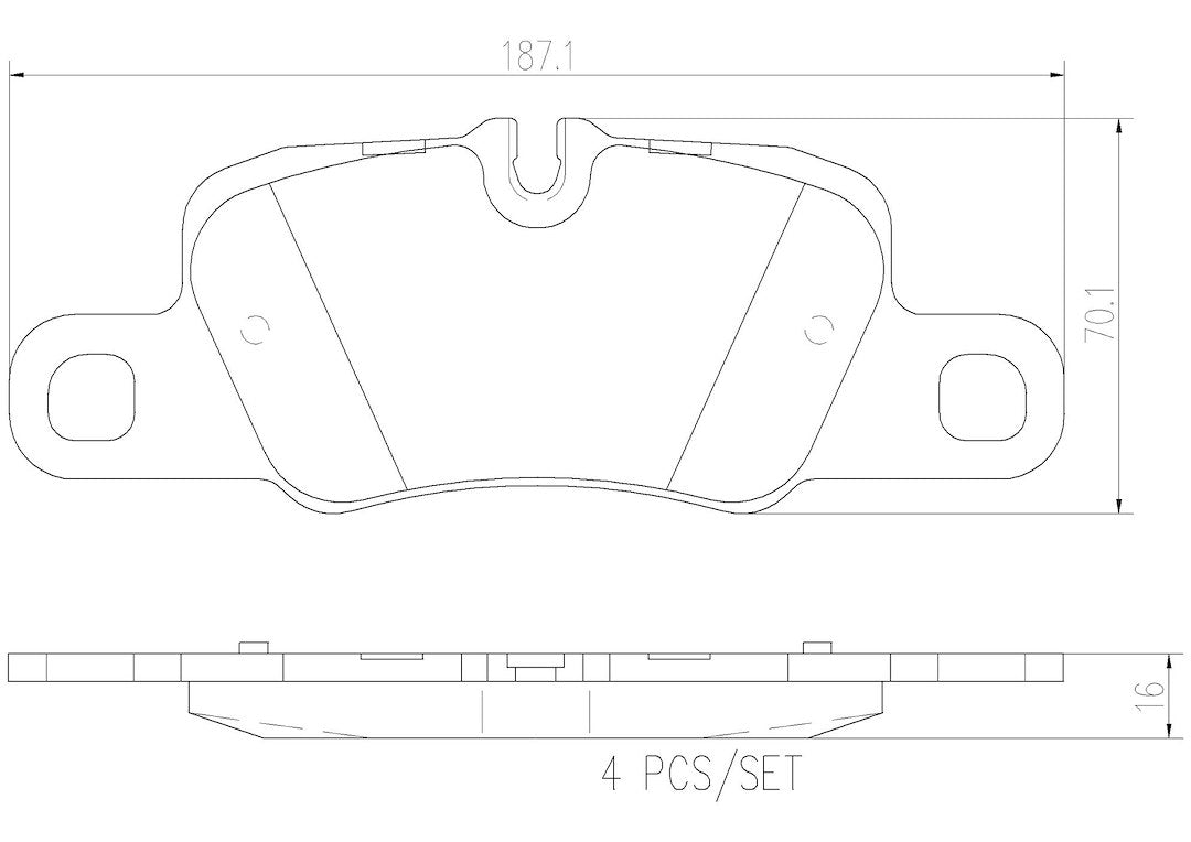 Product of Brembo P65020N Brake Pad - Set Of 4 
