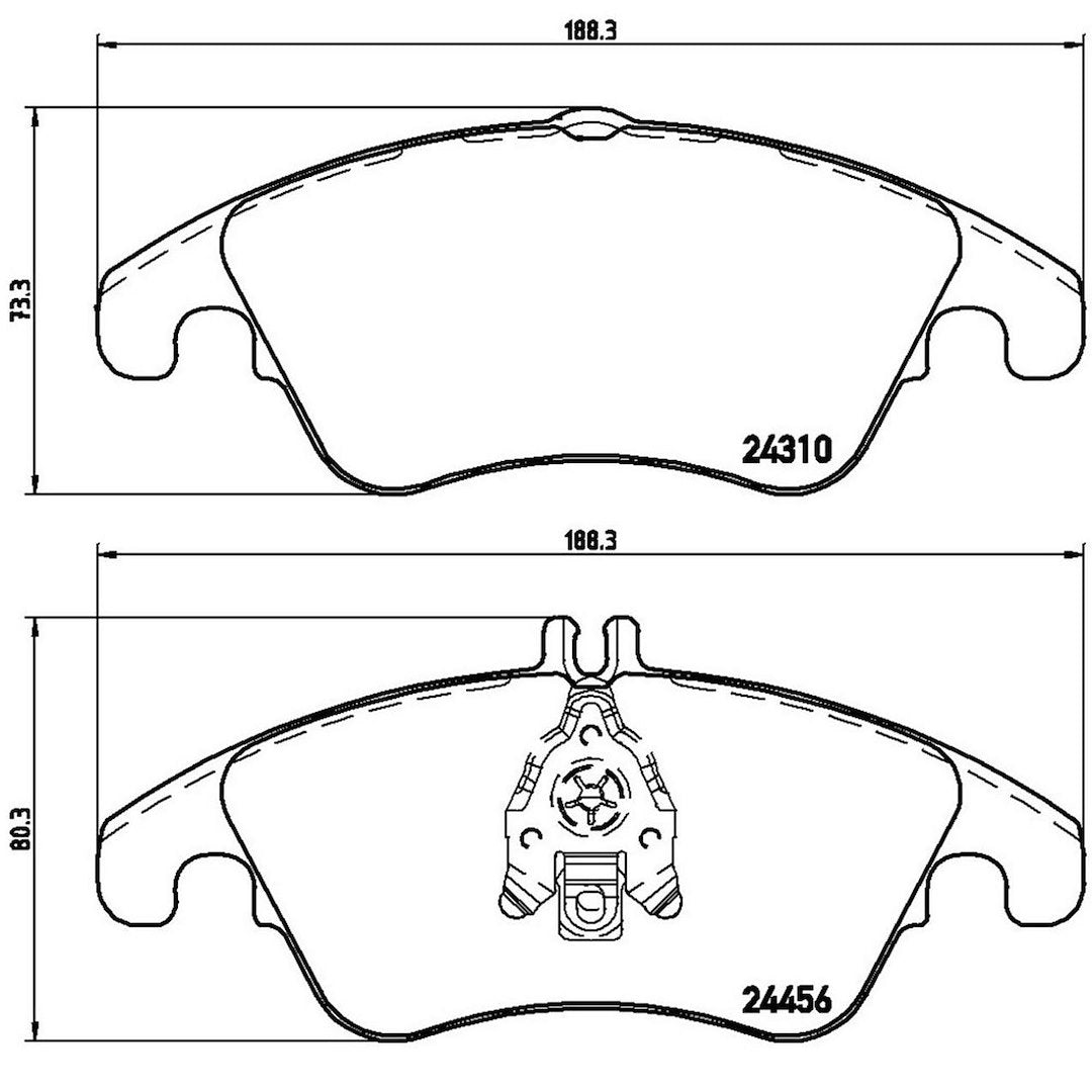 Product of Brembo P50069 Brake Pad - Set Of 4 