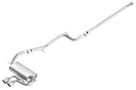 Product of Borla 140504 Touring Cat Back System Single Exhaust System Kit 
