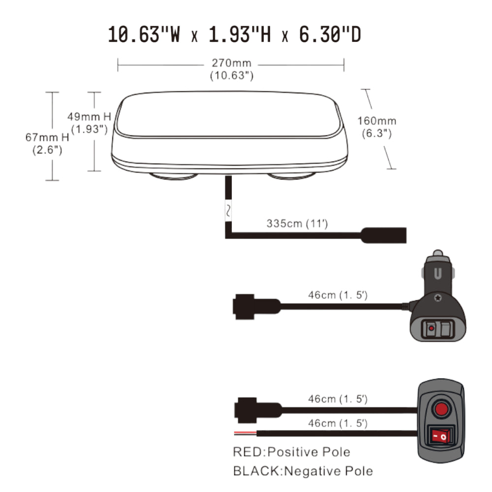Product of Built Bright Bb6001b Warning Light