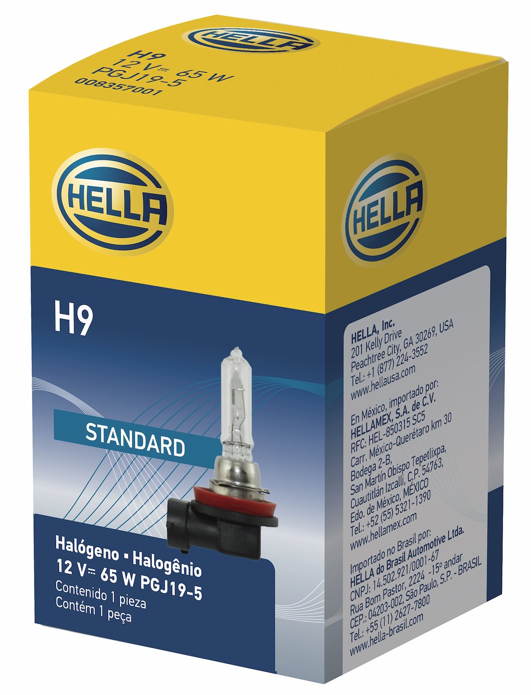 Hella H9 Headlight Bulb||h9.Pt95.Jpg||87||h57h9||2215982