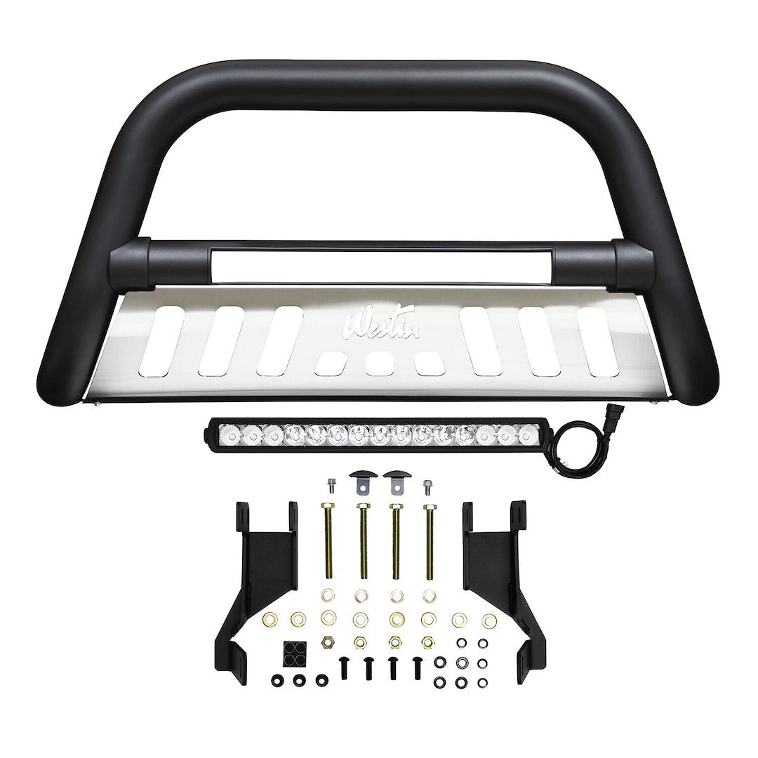 Product of Westin Automotive 32-4025L Bull Bar Black Textured Powder Coated 3 Inch No with skid plate 