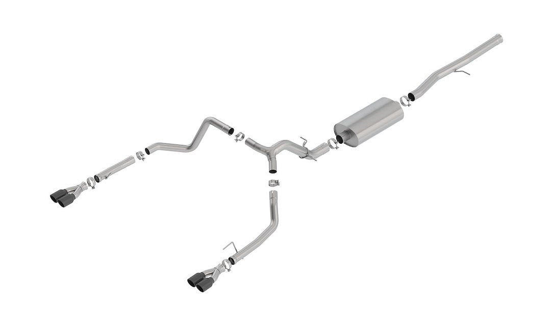 Product of Borla 140772BC Touring Cat Back System Single Exhaust System Kit 